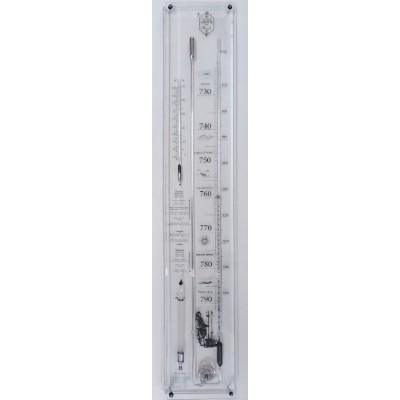 Plexiglas contra-barometer breed, zwart